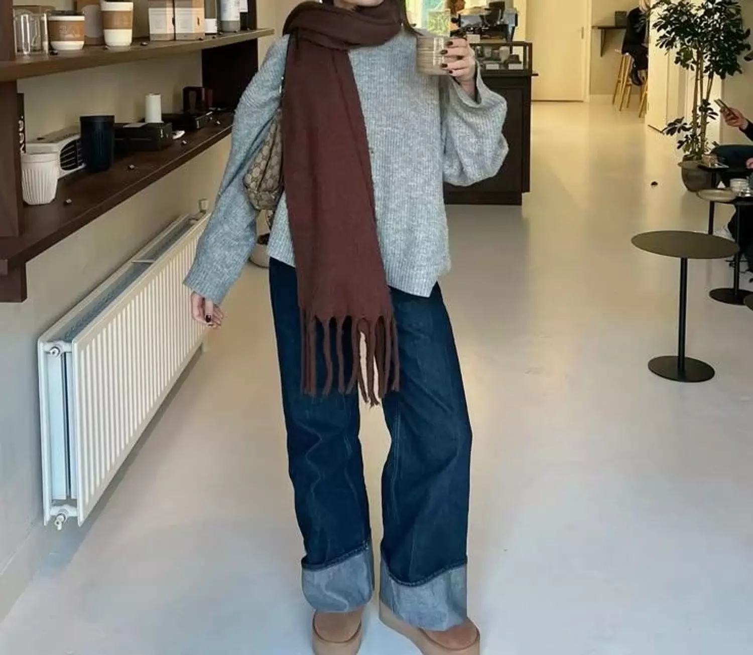 Brown Chunky Scarf image