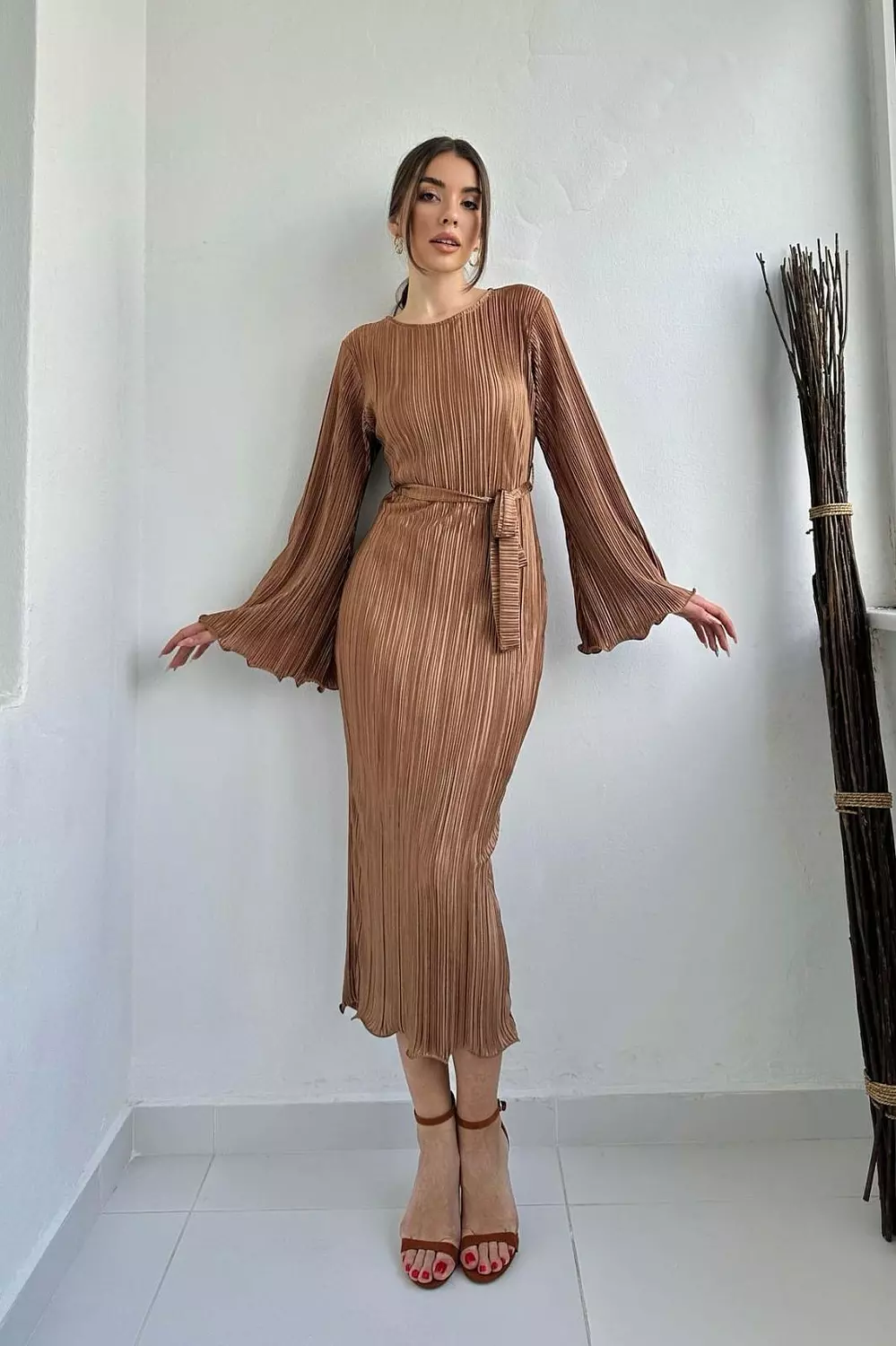 Plisse Dress image