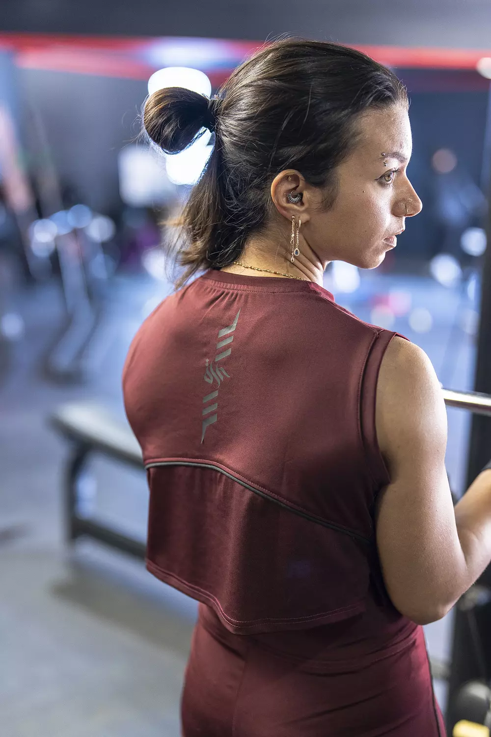 HURRA'S BURGANDY SPORTY TOP 7