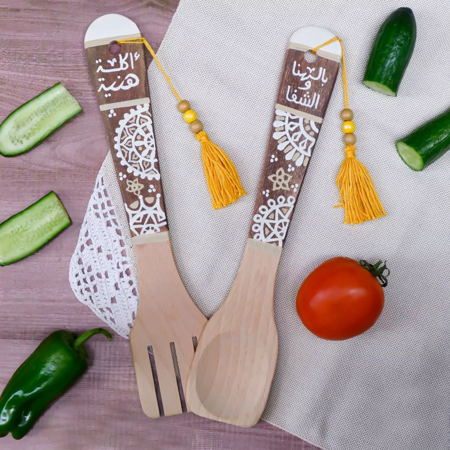 Fork & spoon - Mandala brawn image
