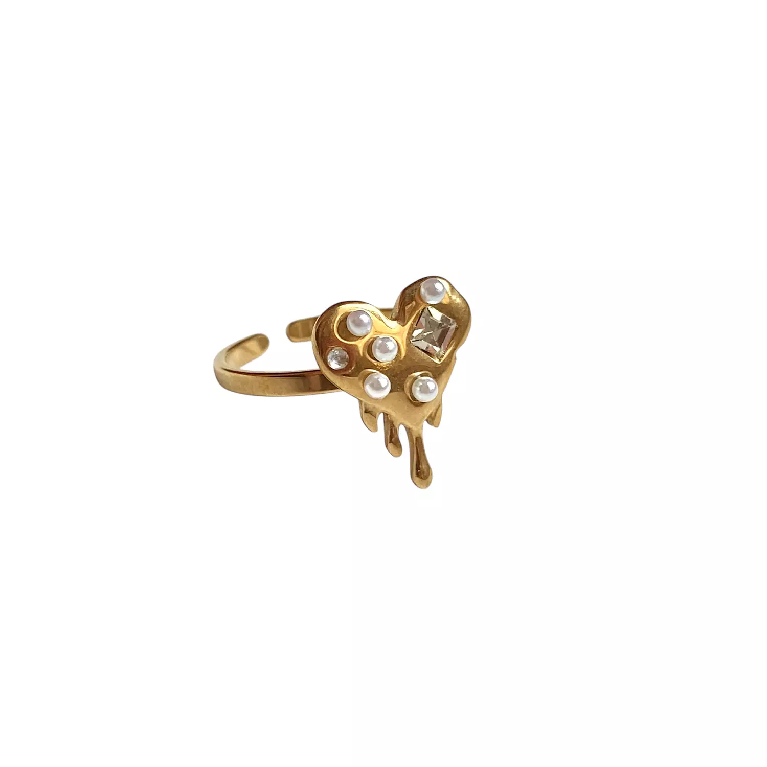 Melting Heart stainless steel Ring image
