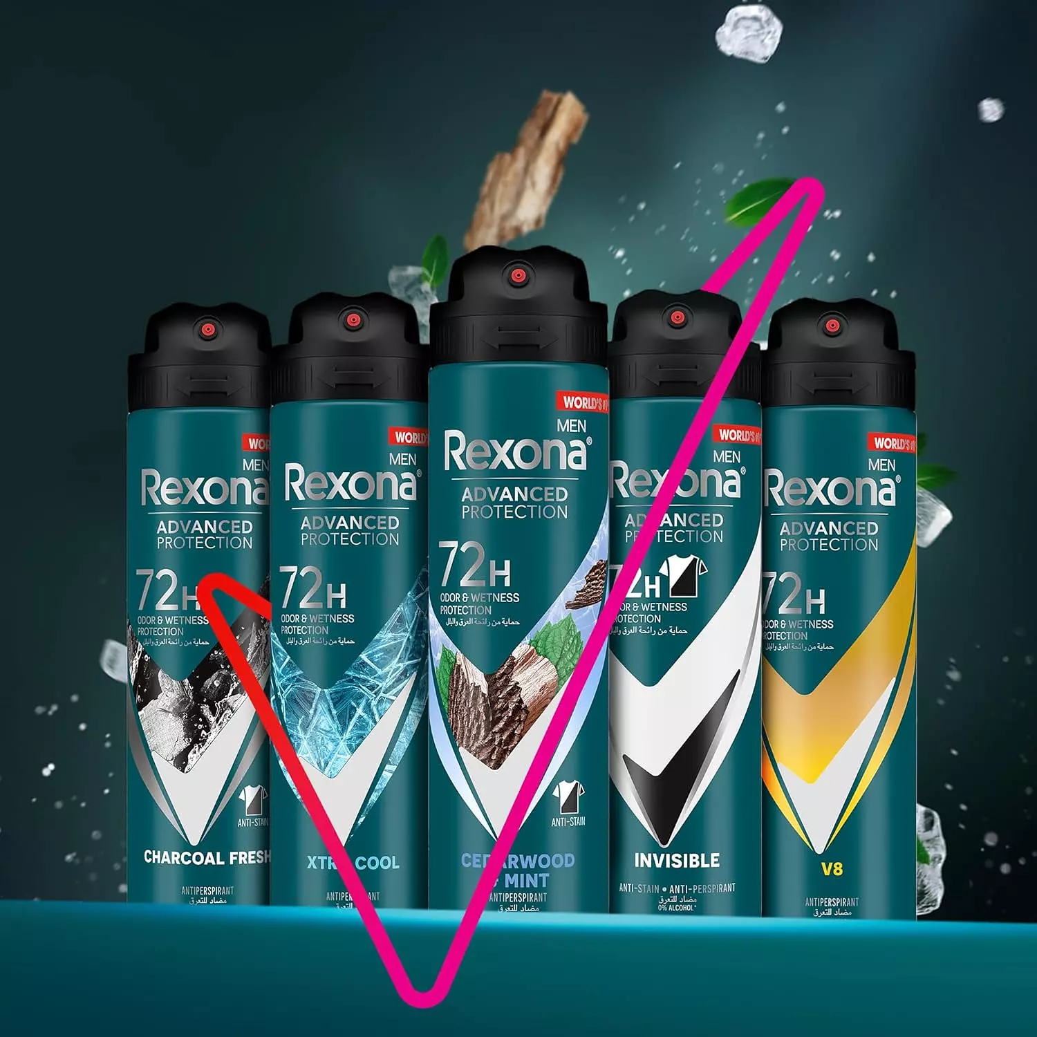 REXONA ROLL ON FOR MEN ADVANCED PROTECTION WITH CEDARWOOD&MINT 50 ML  6