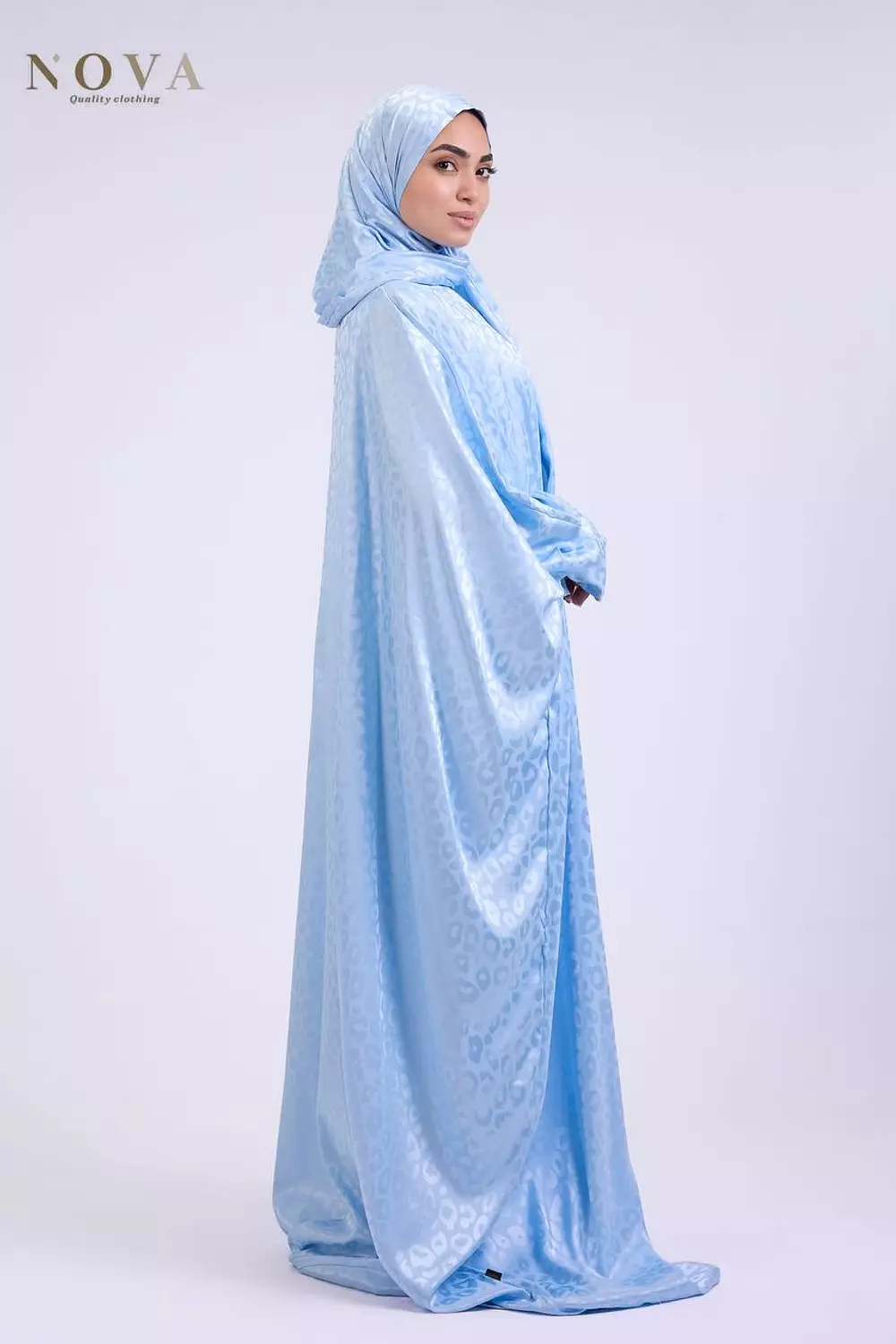 Baby blue butterfly Jacquard 2