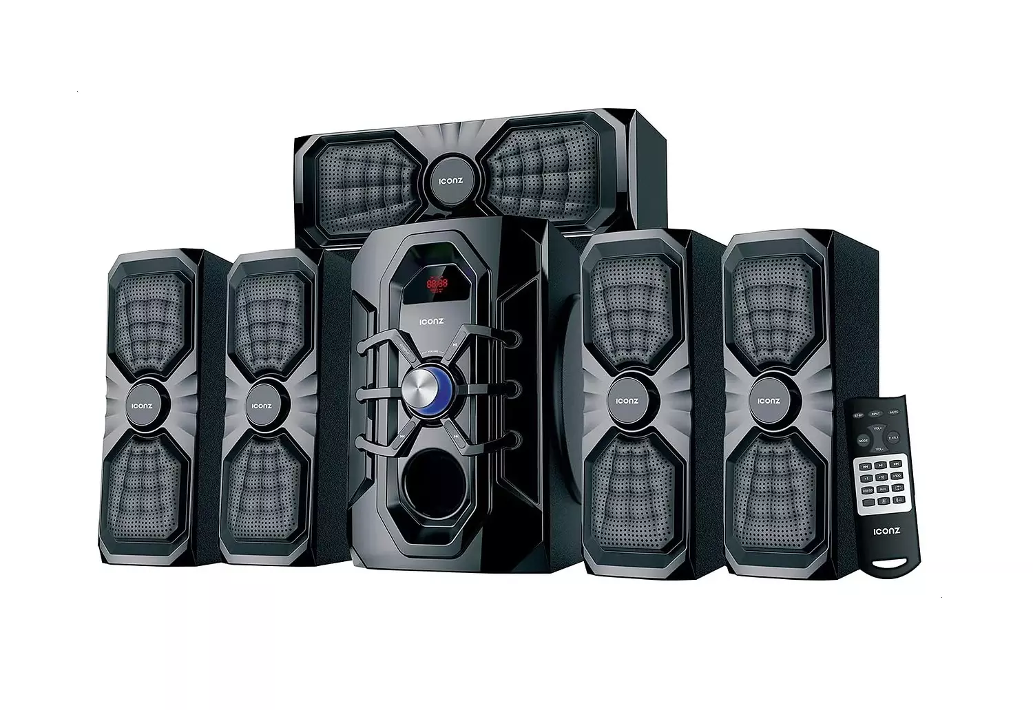 Iconz VIBES S3 Wireless Home Theater, 5 Speakers, Bluetooth, 10000W image