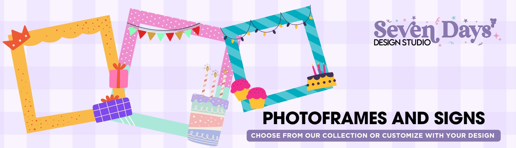 Photoframes & Signs | Seven Days Design Studio