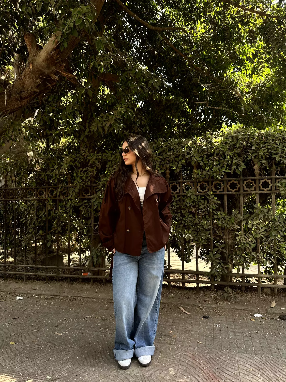 Cropped Trench Coat 40