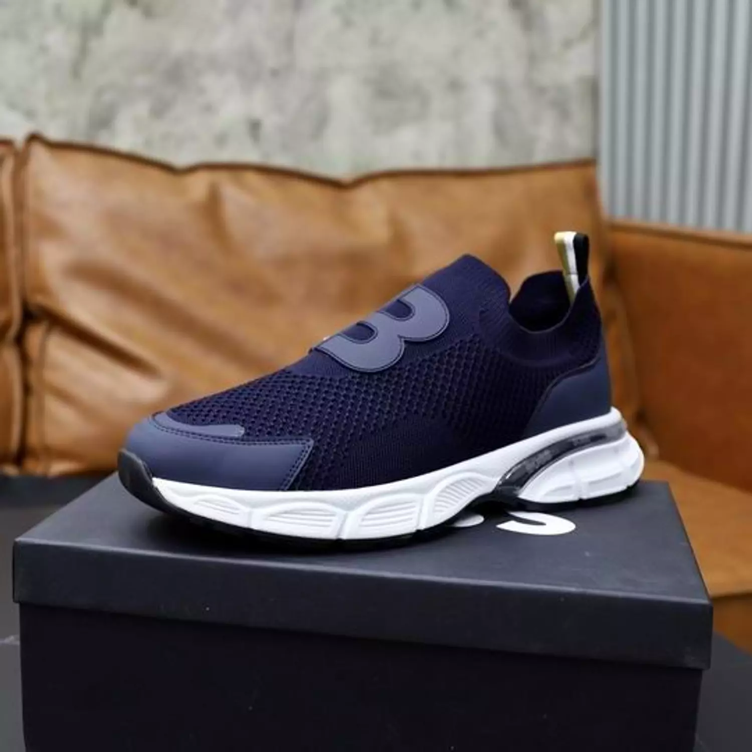 Hugo Boss Slip On Sneakers Blue image