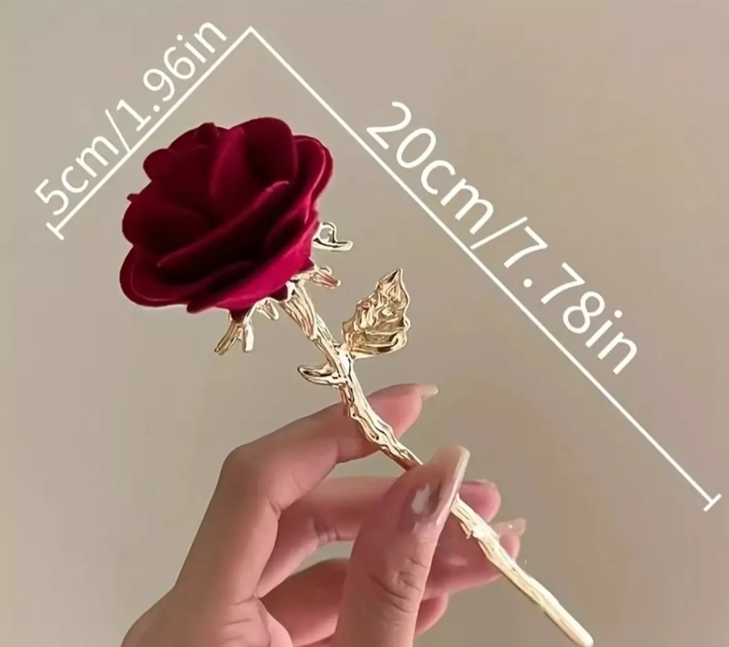 Red Rose Hairpin 5