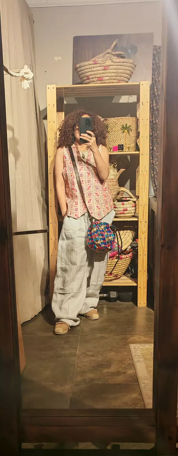 Linen sleeveless sirma vest 15