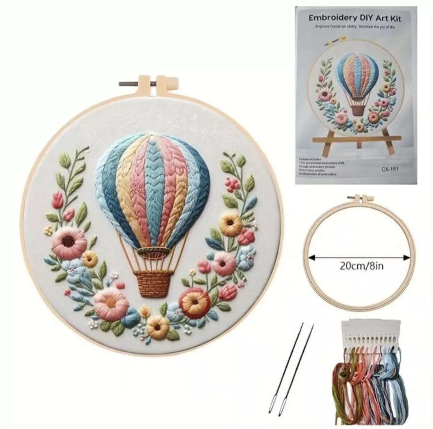 Embroidery- Hot Air Balloon  2