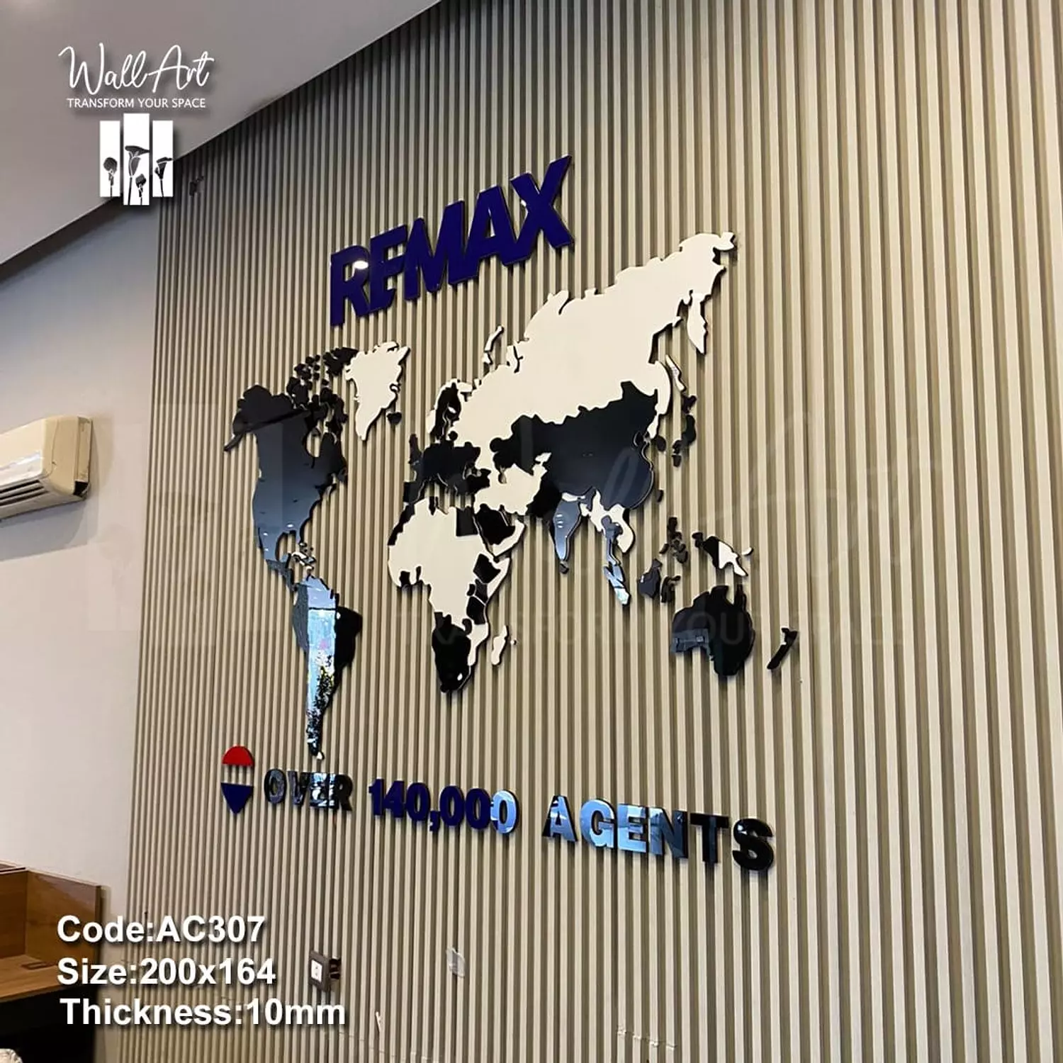 AC307c-Coloured Acrylic Map    15