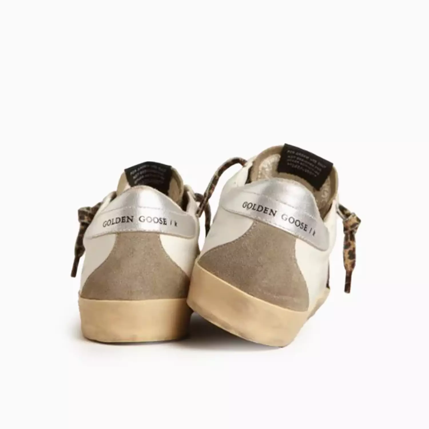 Golden Goose Super-Star With Burgundy Glitter Star And Silver  2