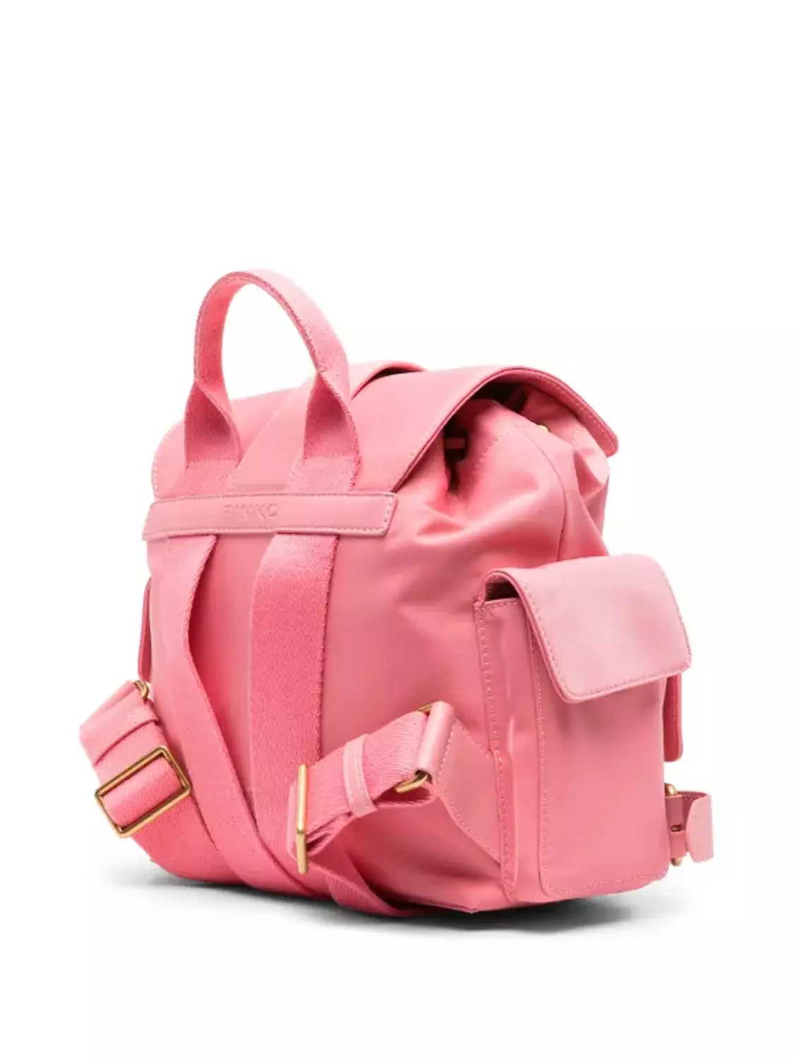  PINKO Pocket logo-plaque backpack 4