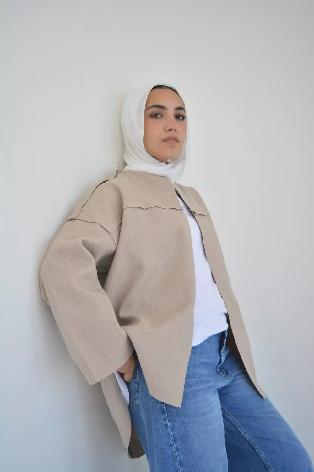EARTHY Jacket in beige 1