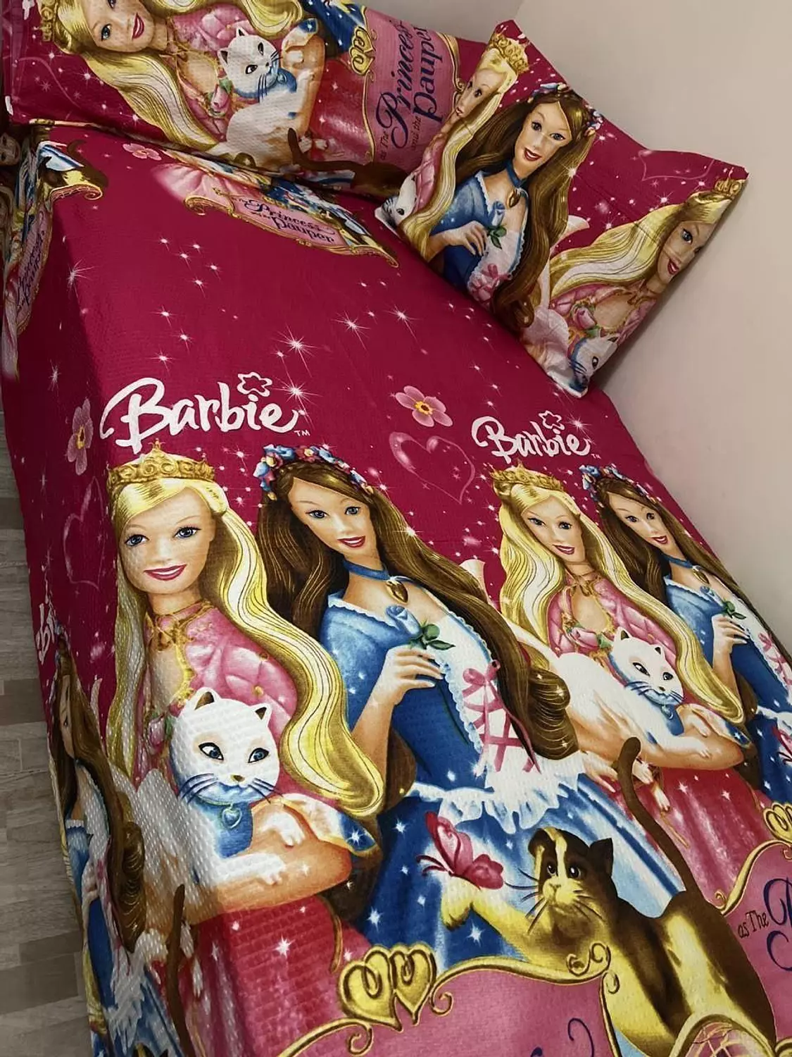Barbie children's bedding set hover image