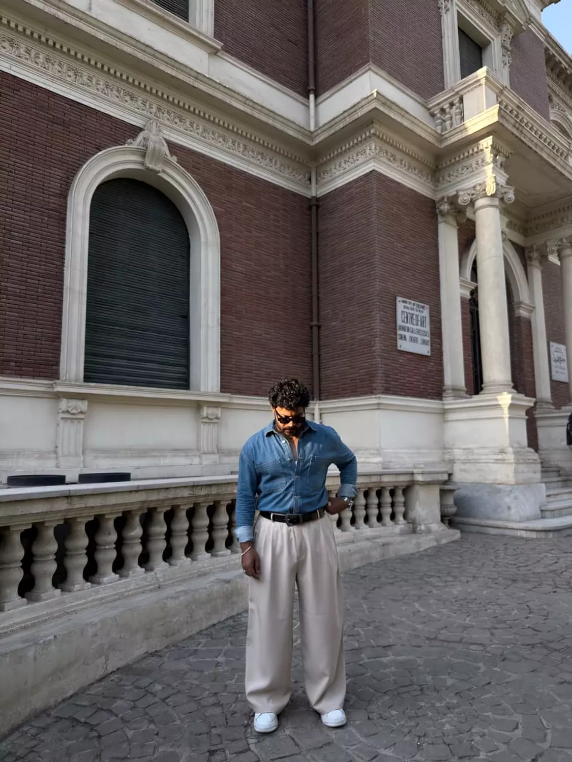 Classic Wide-Leg pants - Beige  image