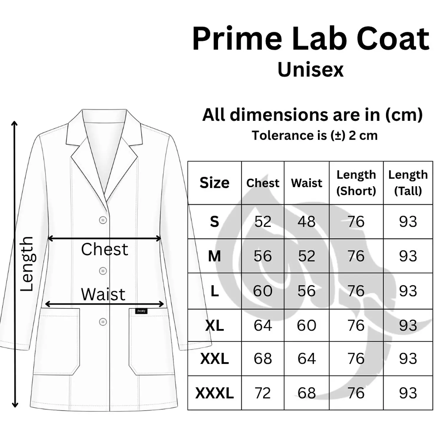White Prime Lab Coat Short 9