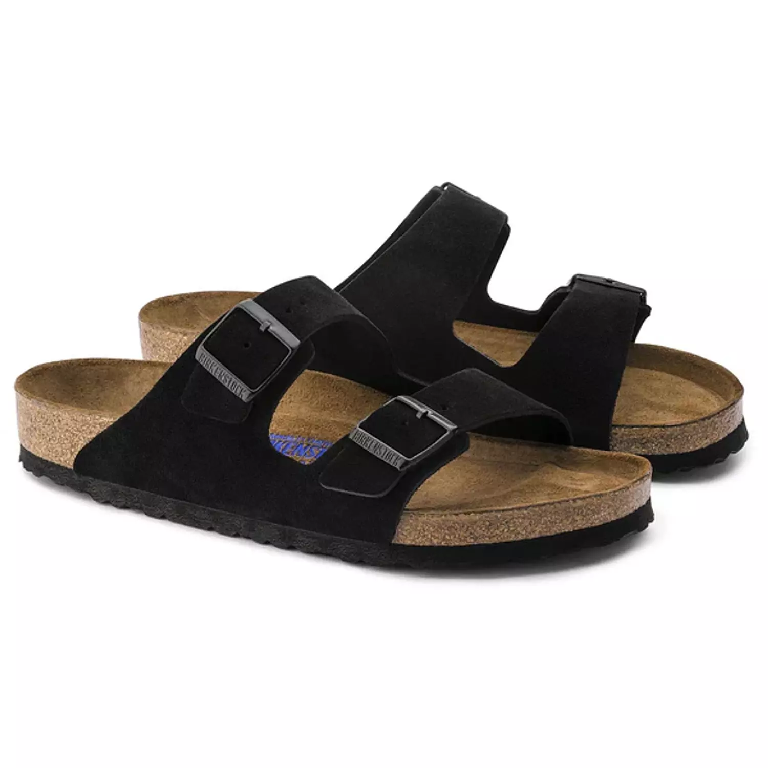 Birkenstock   Arizona   Suede   Leather   black 2