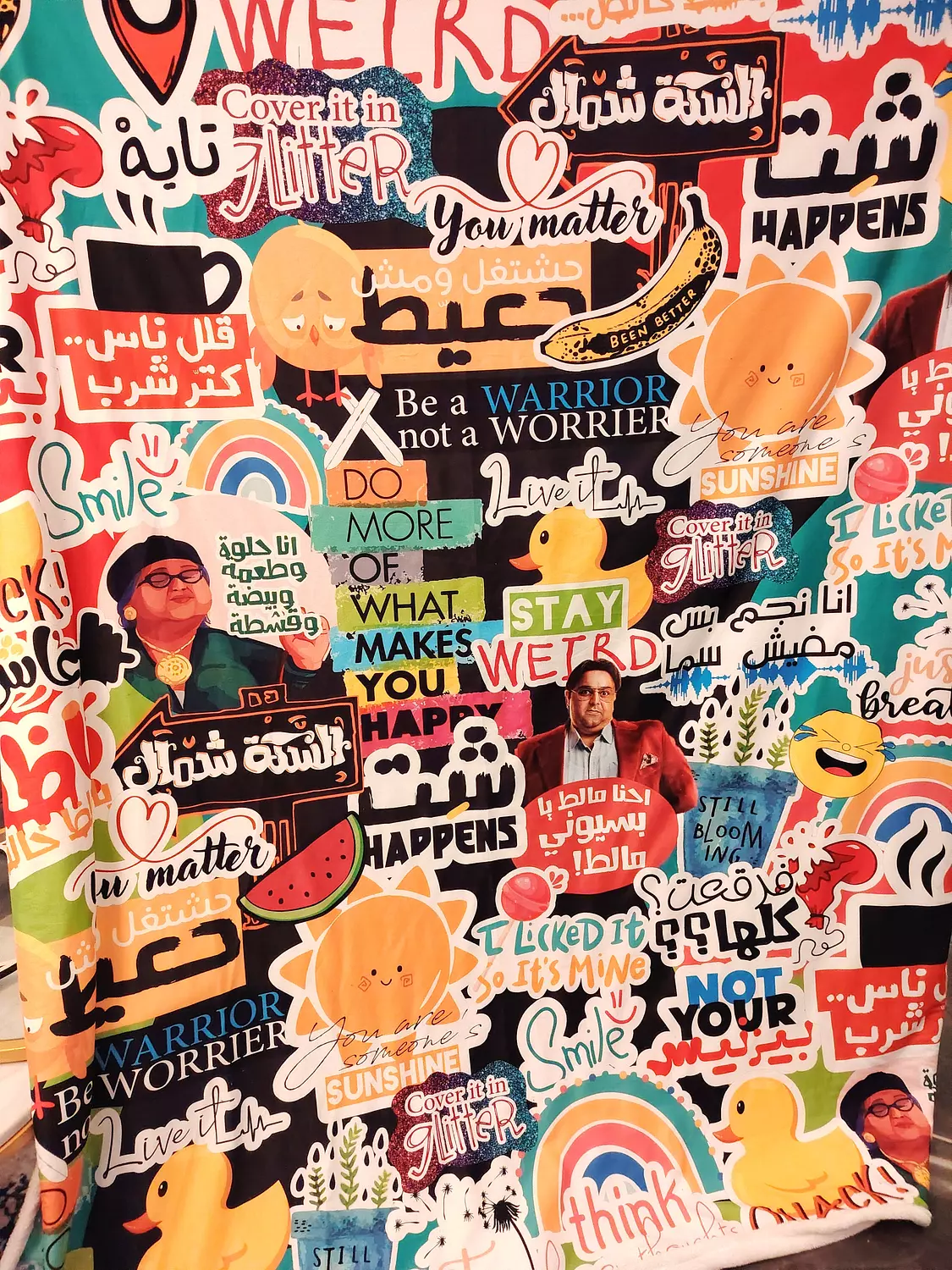 Crazy Quotes TV Blanket  2