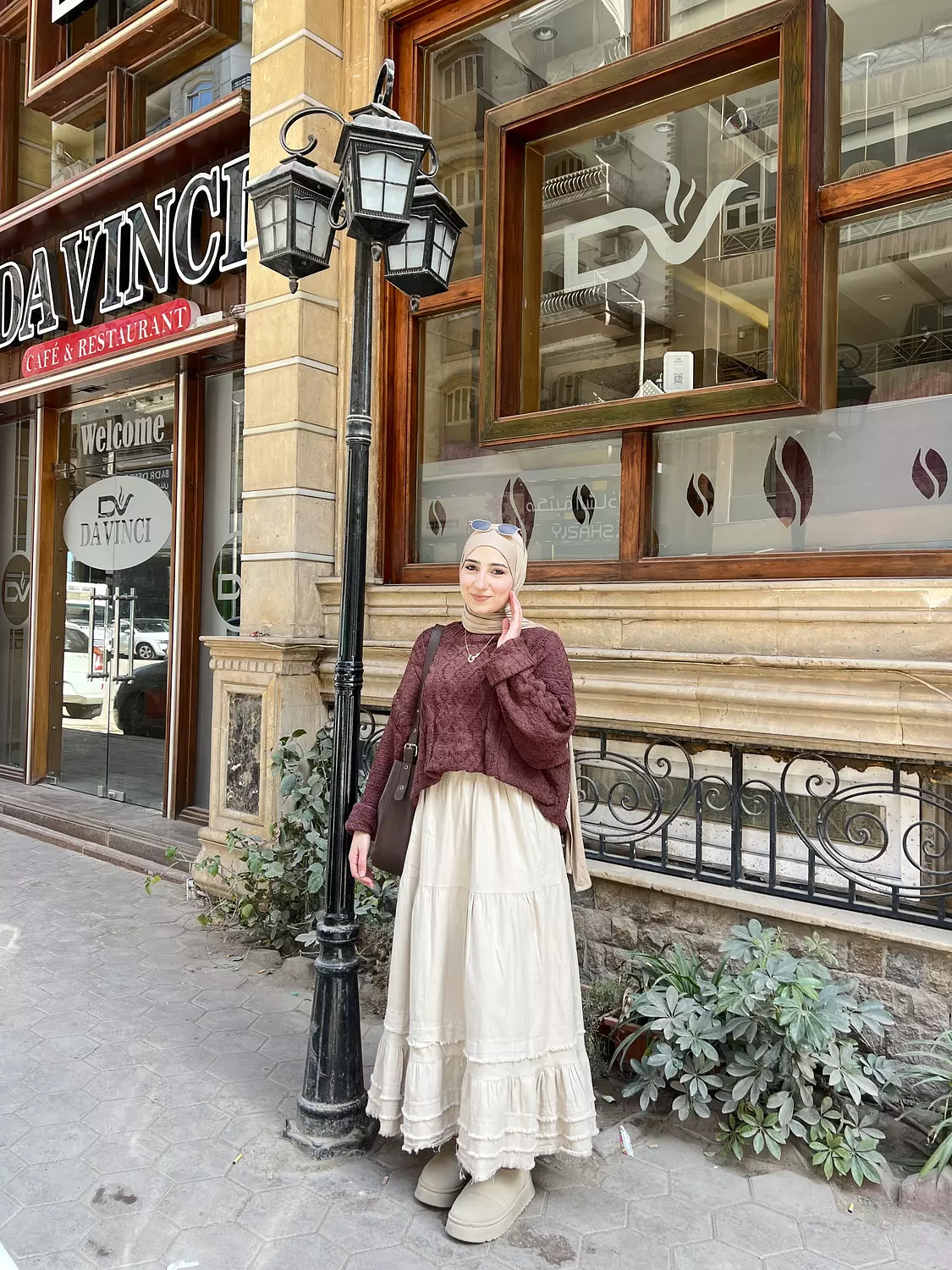 GABARDINE TIERED SKIRT image