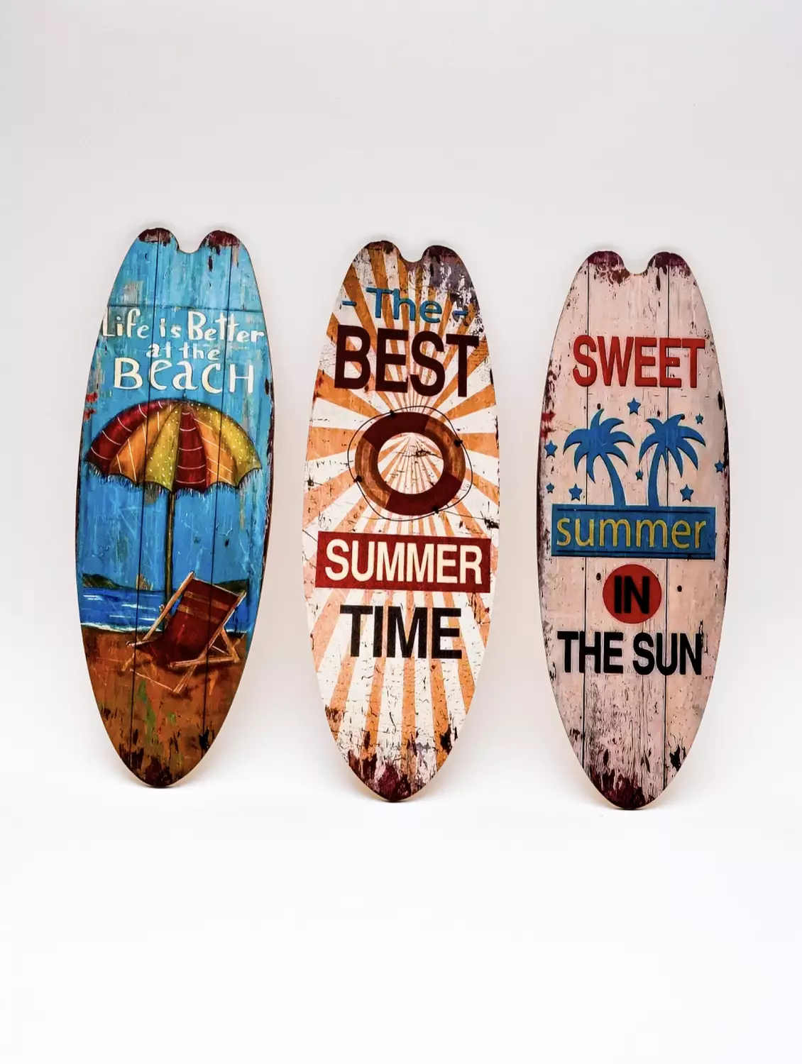 Beach Theme Wooden Surfboard Wall 9