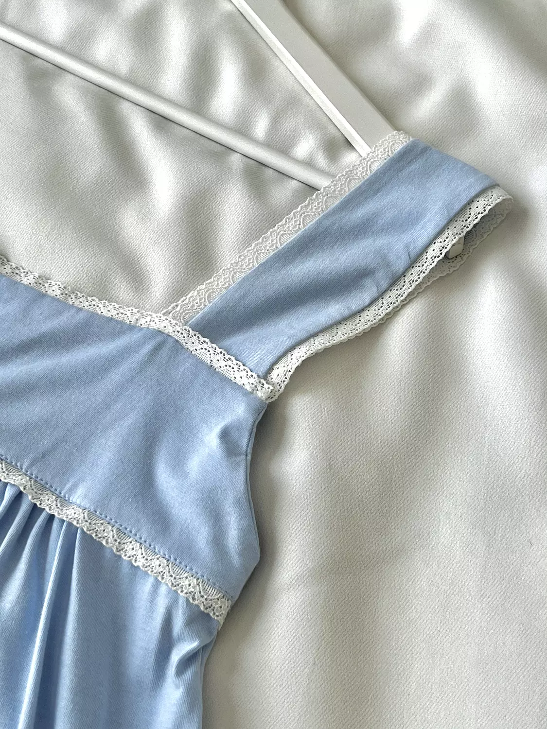 Sky Blue Lace Night Gown 2