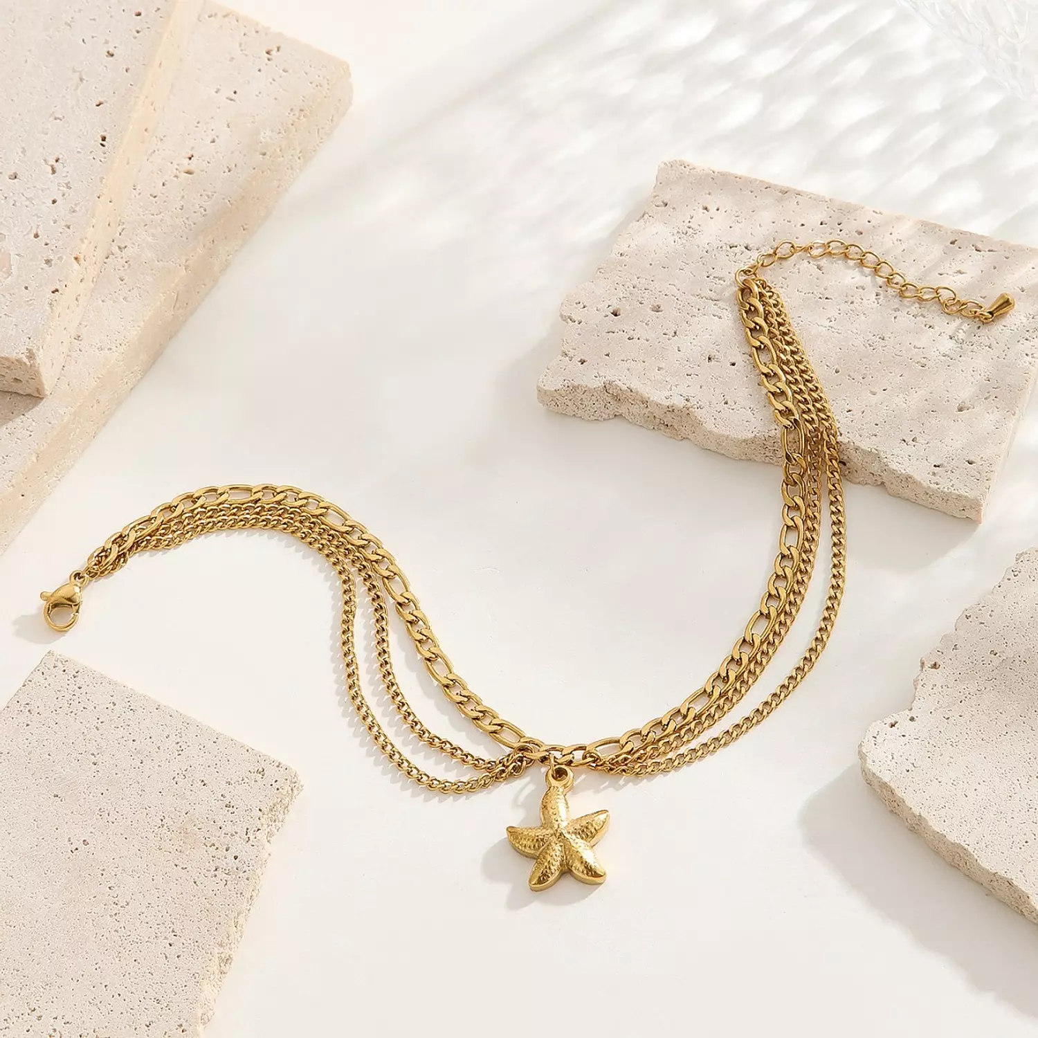 Multilayers Starfish Anklet hover image