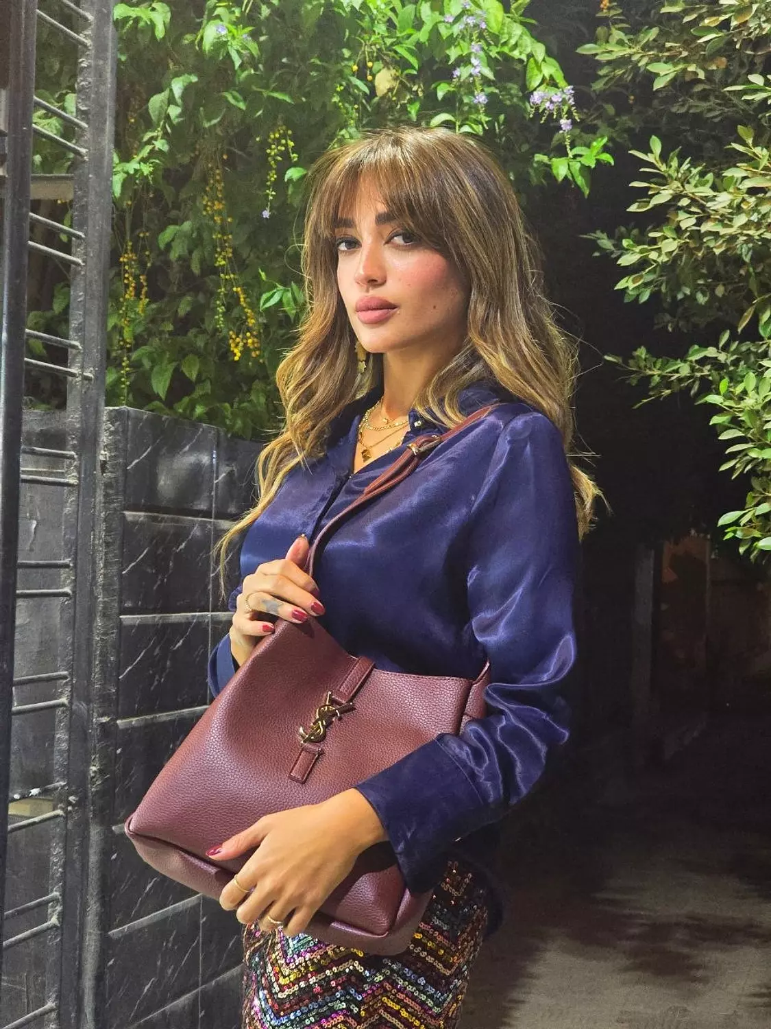 Ysl Leather bag with strap image