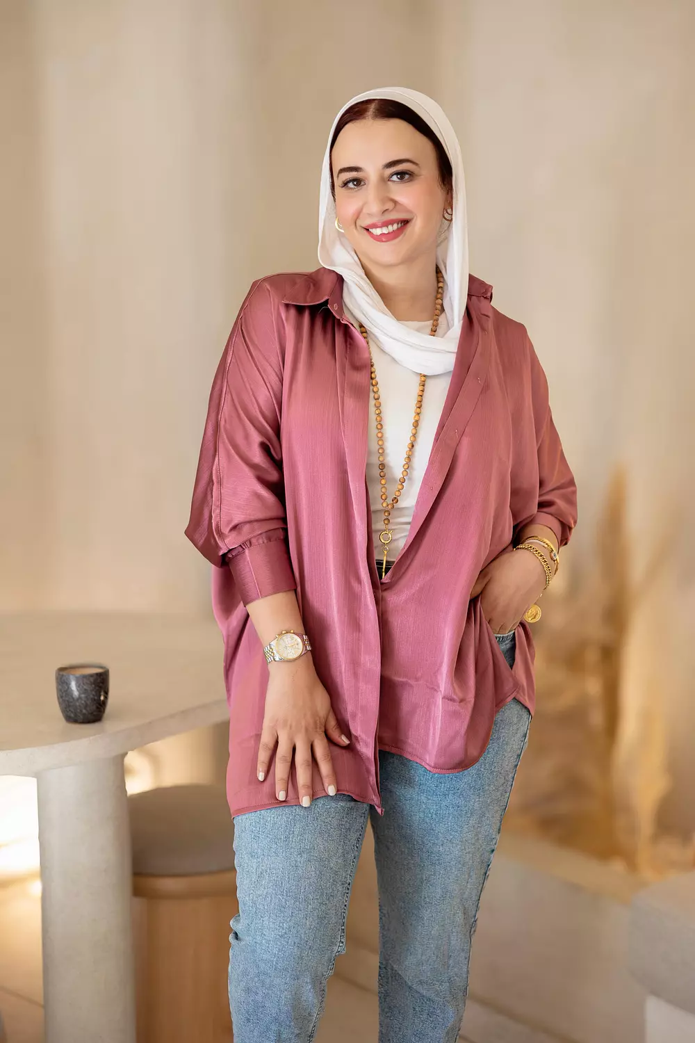 kashmir satin shirt image