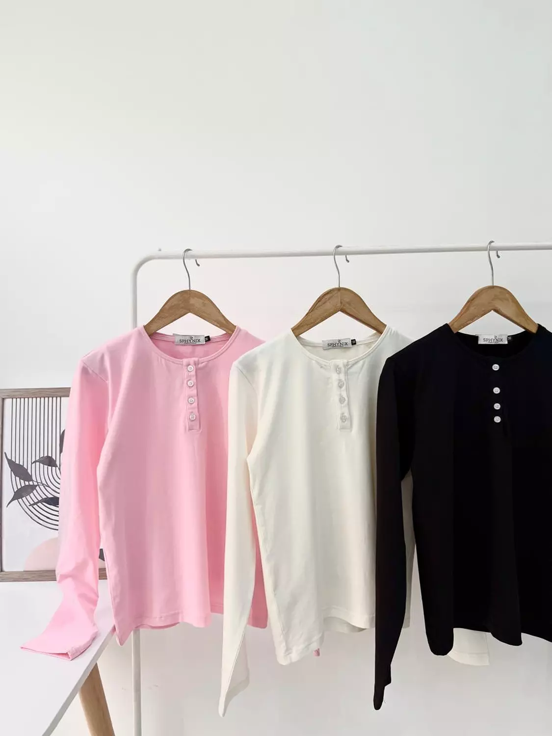 Basic top long sleeve half bottom 2