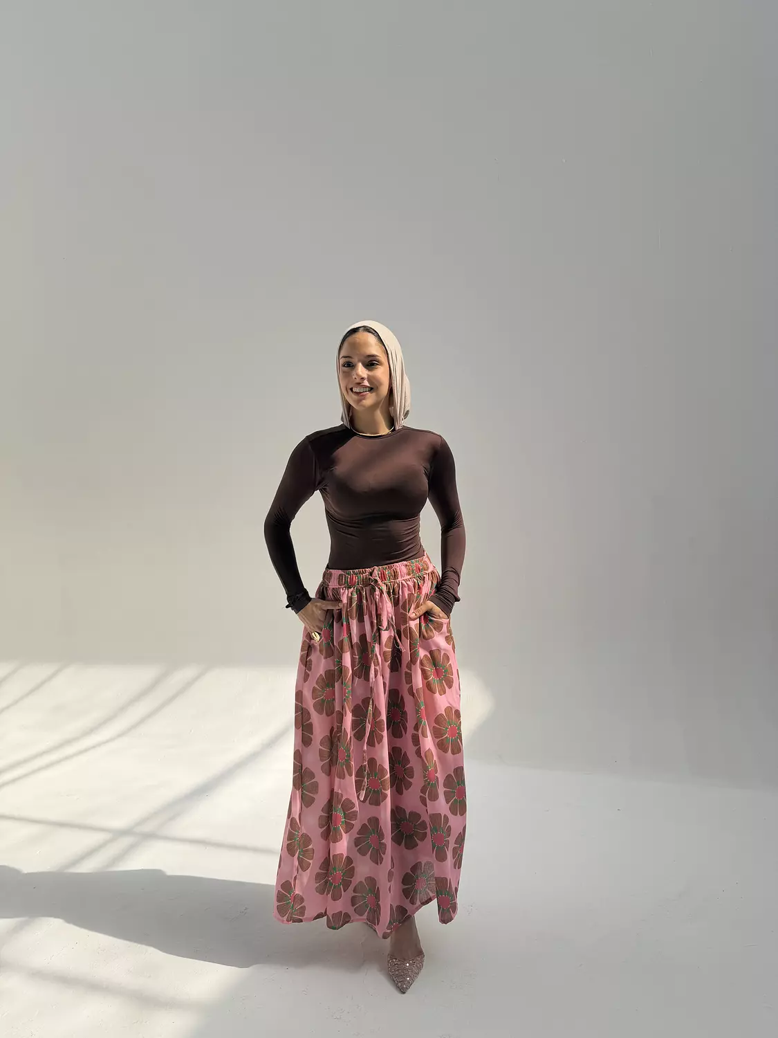 floral maxi skirt  image