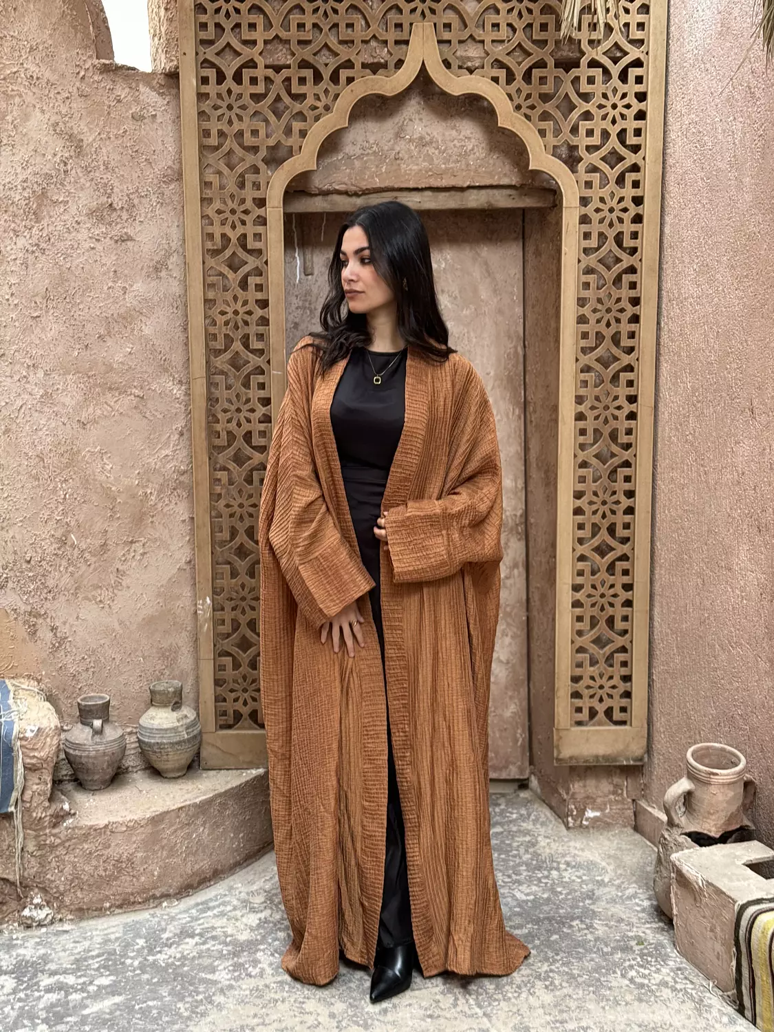 Corchet Plain Kaftan 8