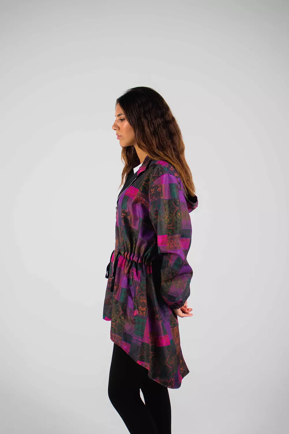 Purple Petal WeatherProof Coat 1