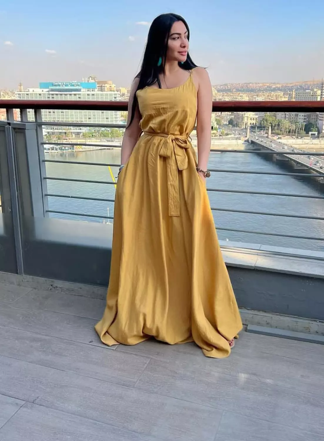  Soft Linen Dress2 - Yellow hover image