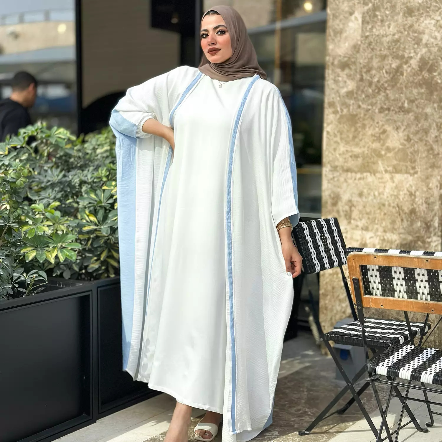 Blue abaya  5