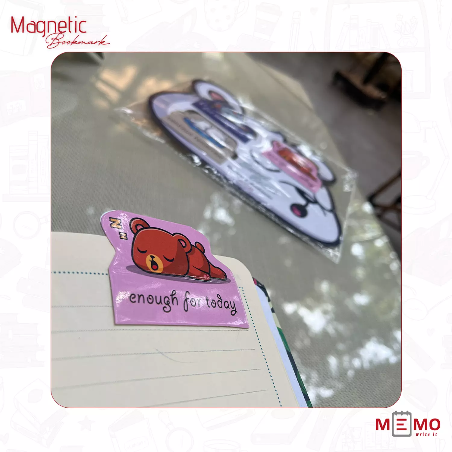 Memo  Magnetic Bookmarks "Sweet Bears" (3 pcs) 9