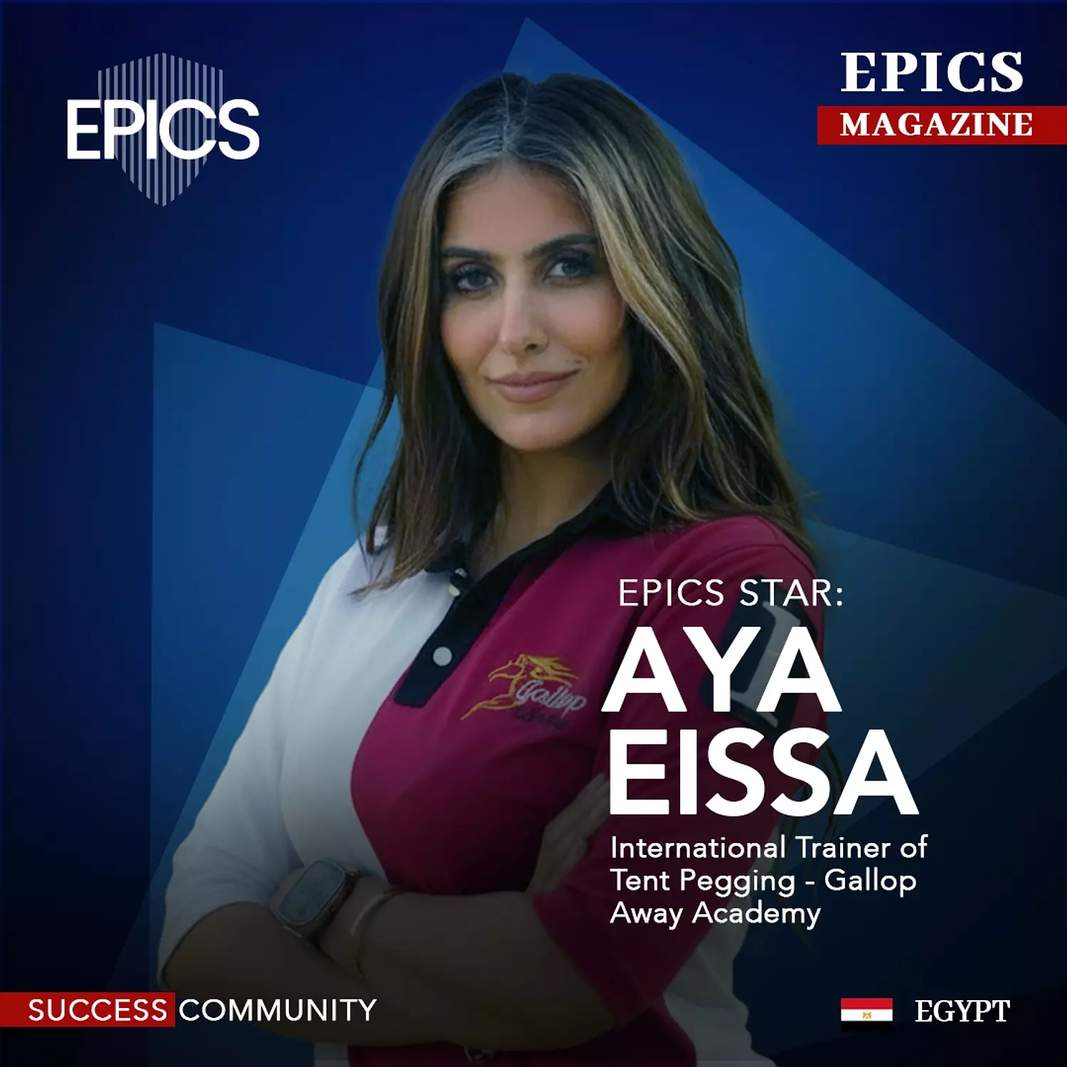 🎖️🌐Aya Eissa,(Story)_ International Trainer of Tent Pegging- Gallop Away Academy