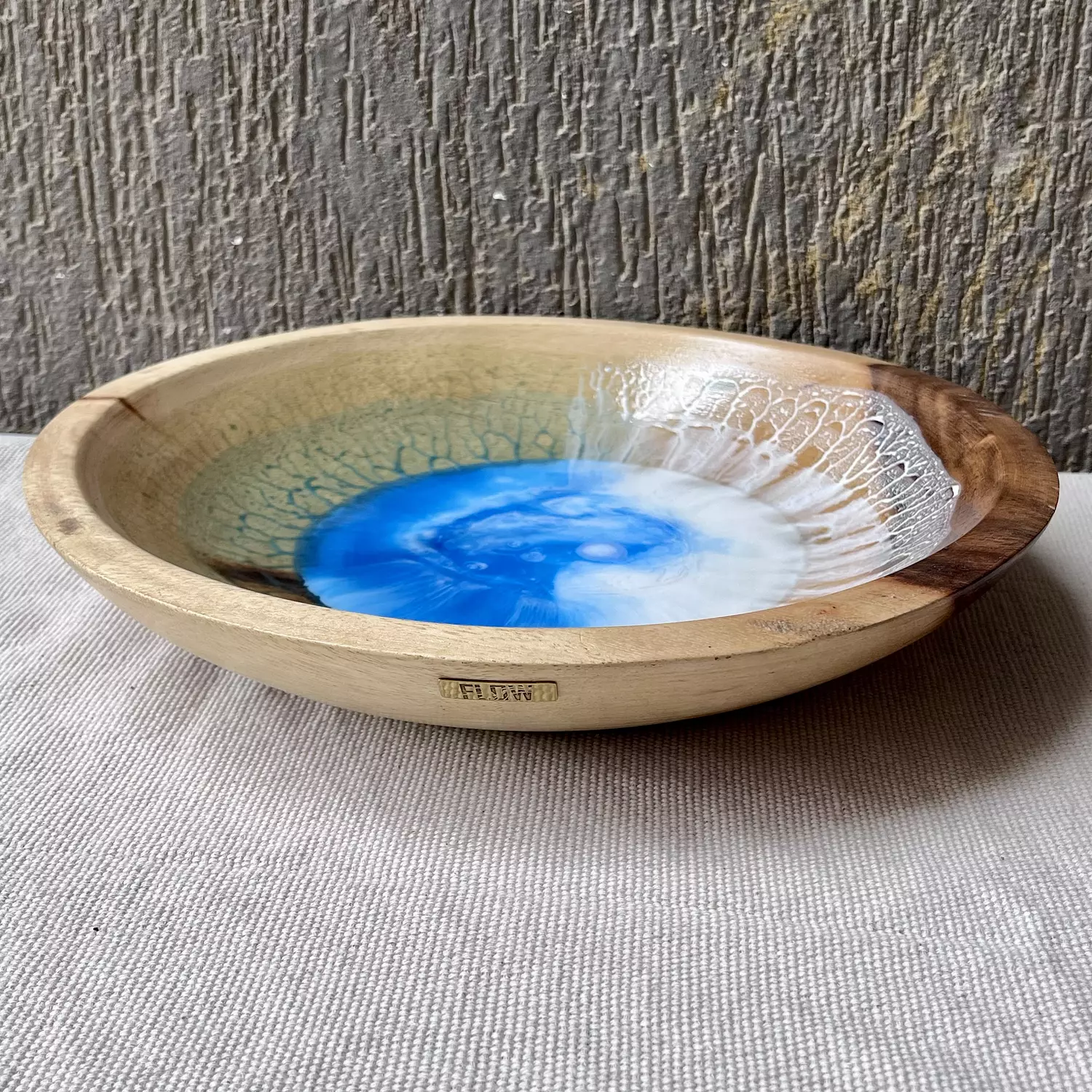Sea light wooden bowl image