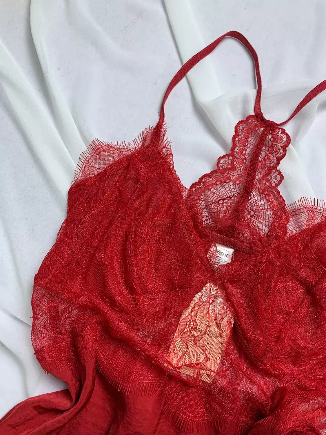Silky satin lingerie with mesh Lace 4