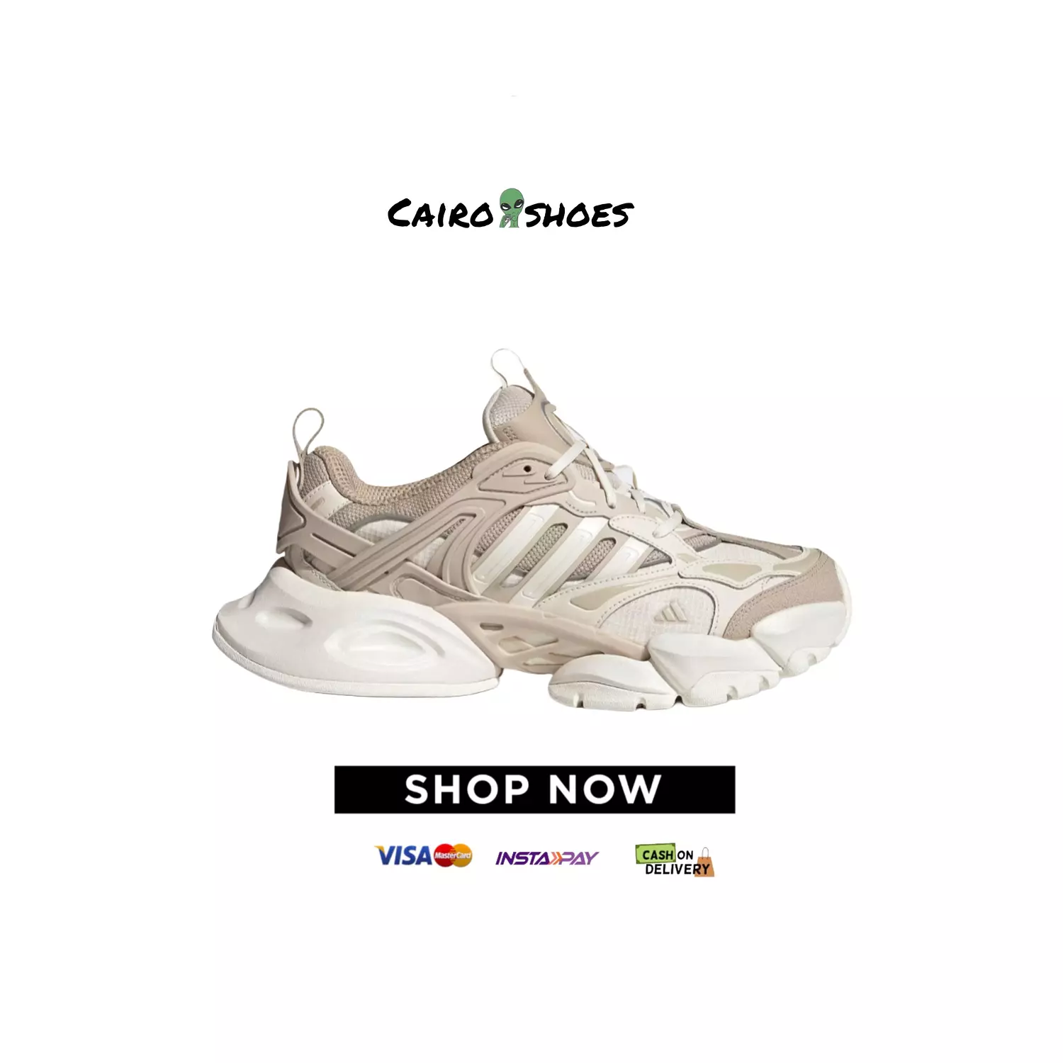 Adidas Vento XLG Deluxe - Beige White  image