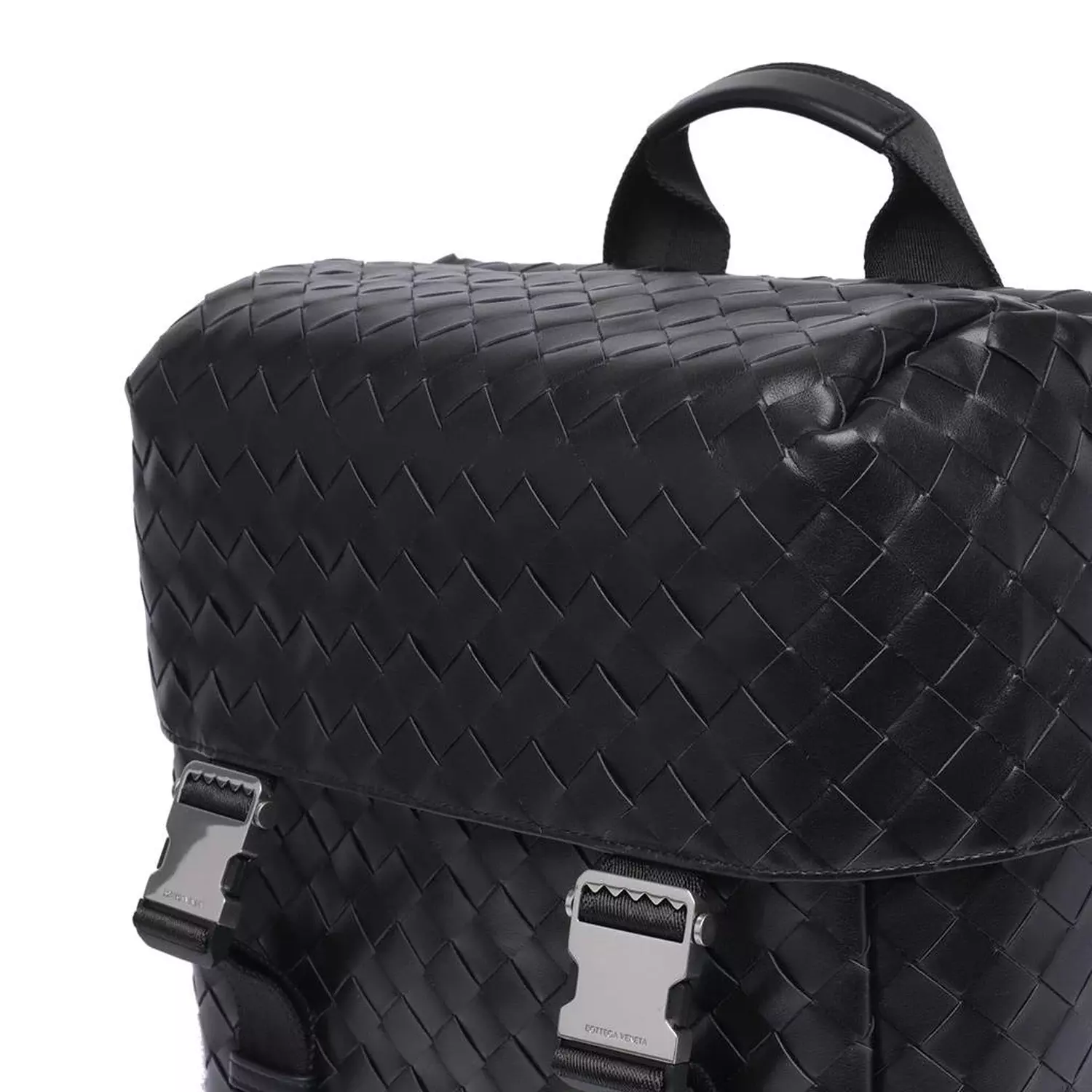 Bottega Veneta Intrecciato Flap Backpack.      3