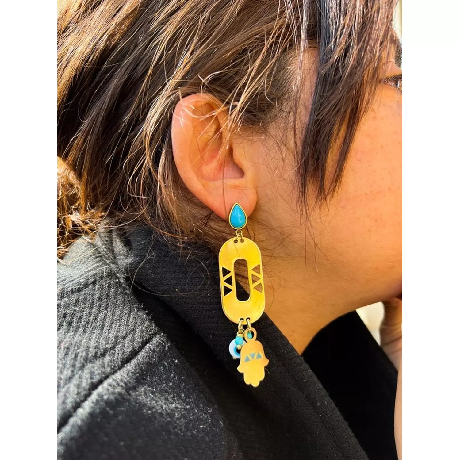 Nubian  Hand Earrings  hover image