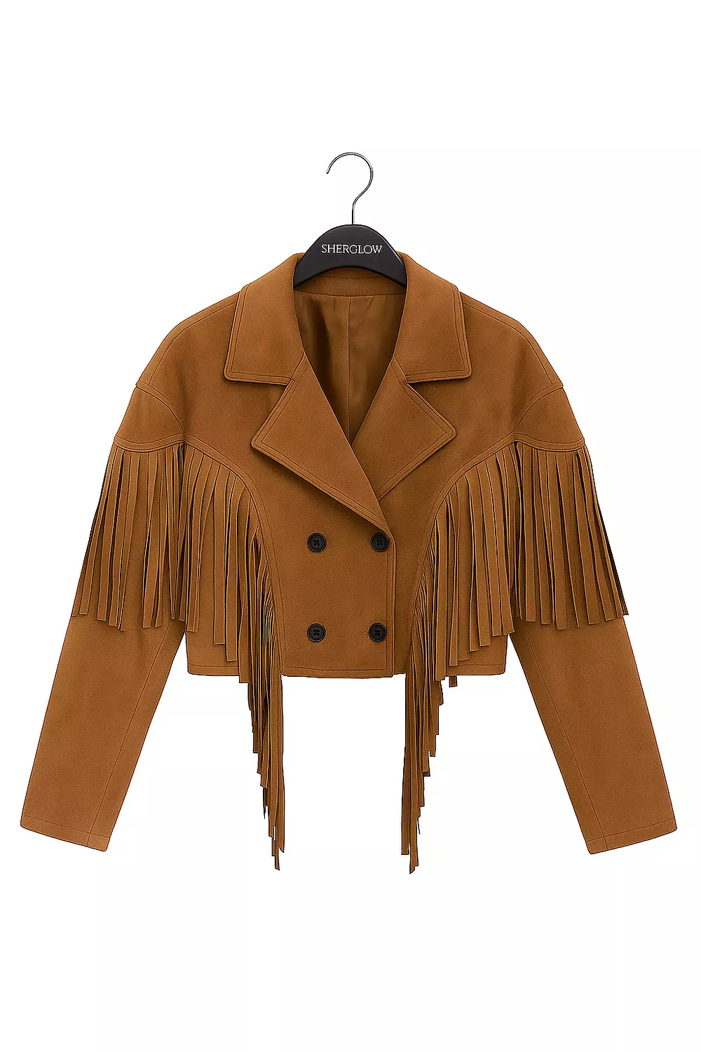 Fringed suede winter jacket  14