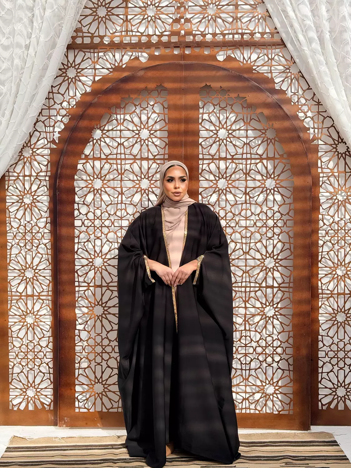 The Mawada Kuftan In Black 2