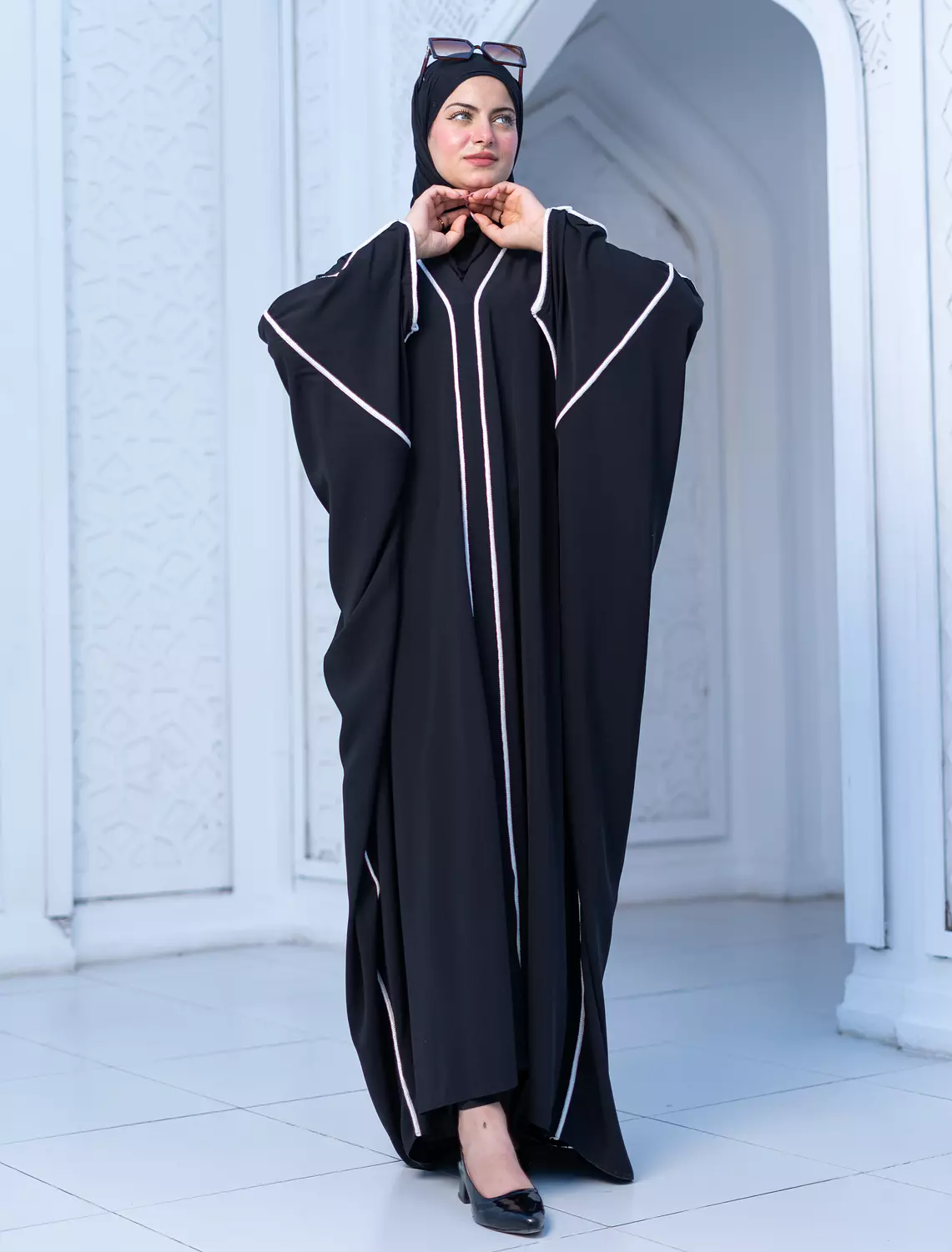 Abaya butterfly black 2