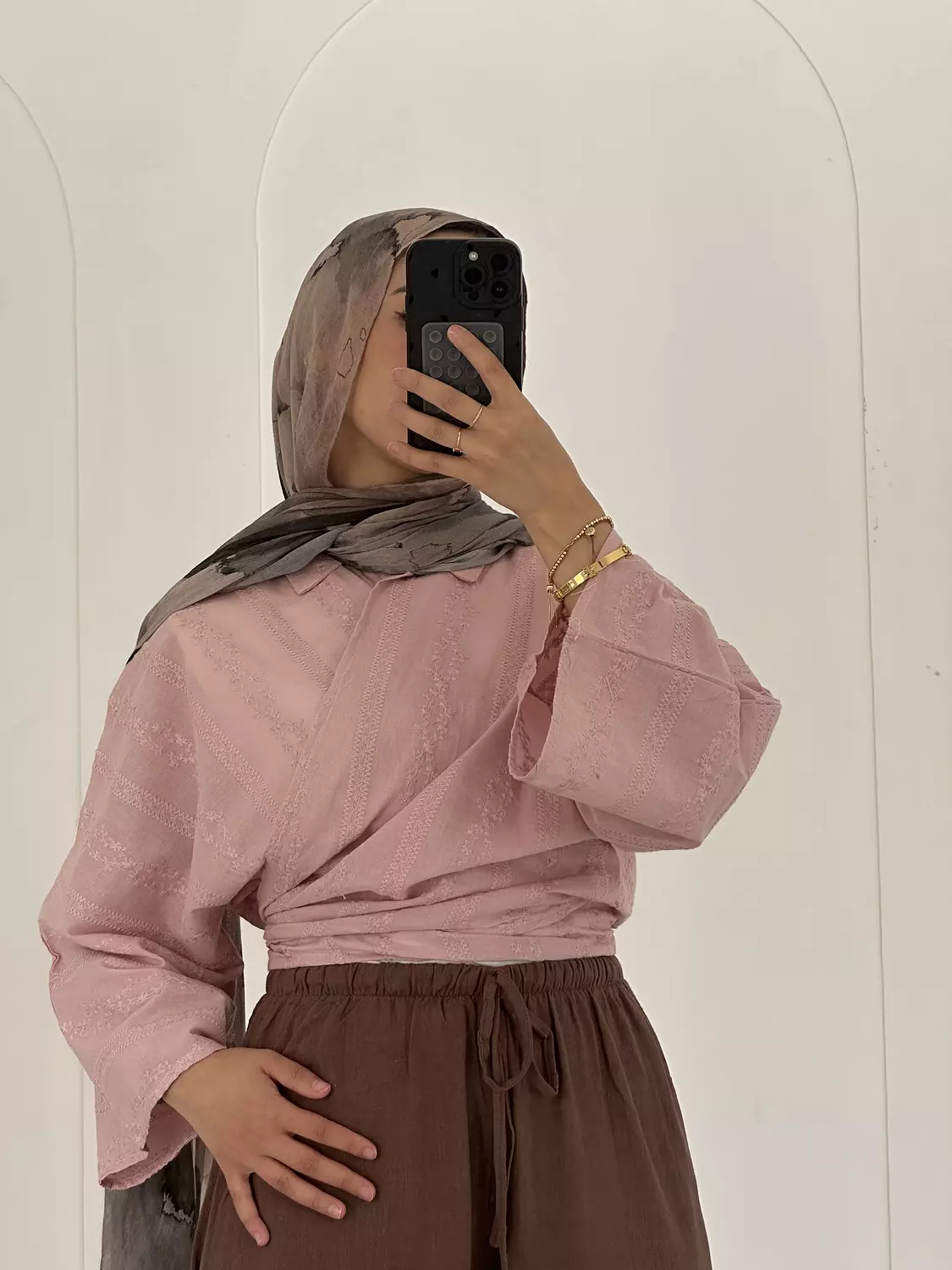 Embroidered Tie Top 2