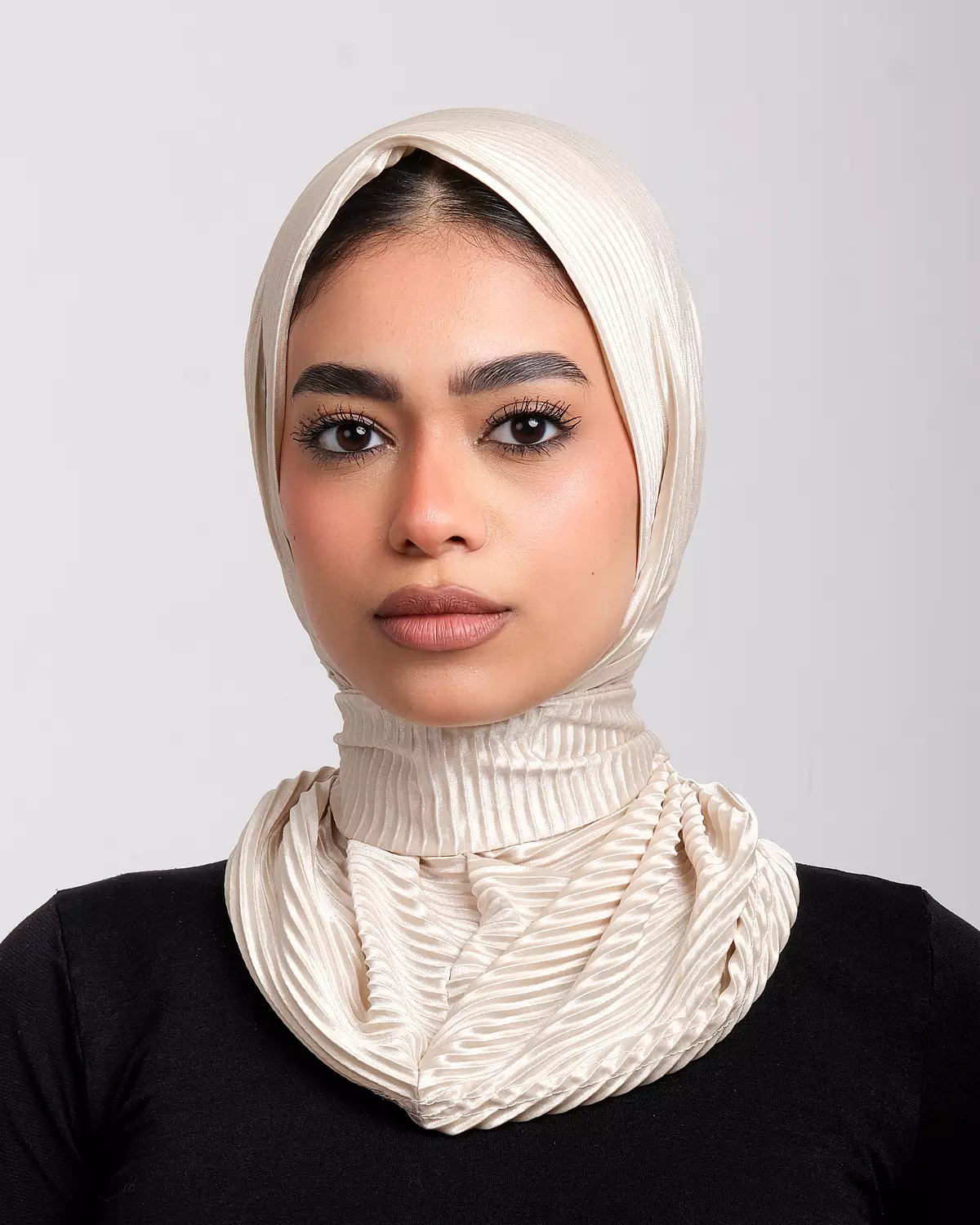 Beige Tabakya plisse  2
