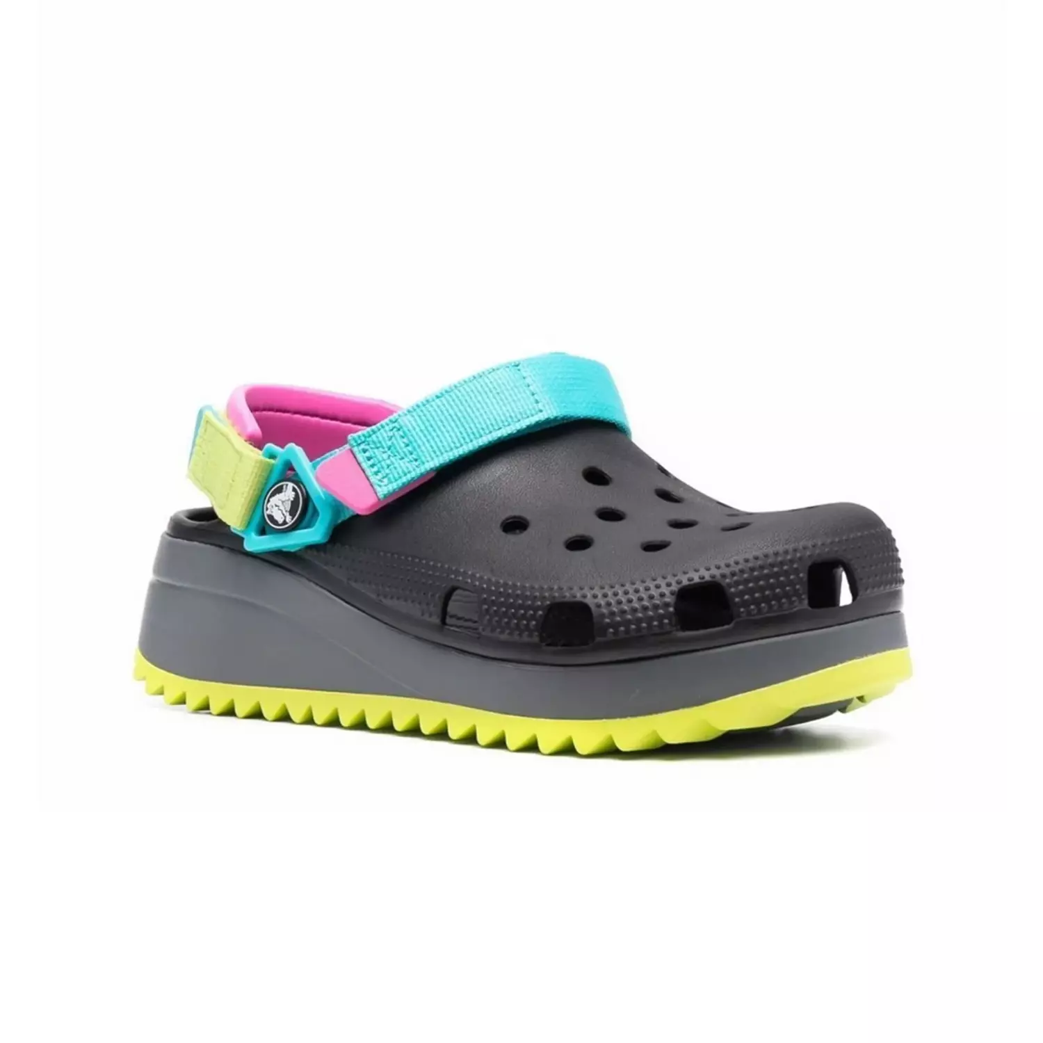 Crocs Classic Hiker Clog black xGreen  2