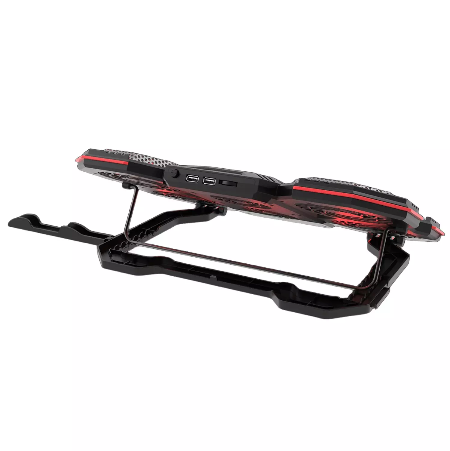 FN-41 Laptop Cooling Stand with 6 Fans, Red Backlight & Dual USB Ports 3