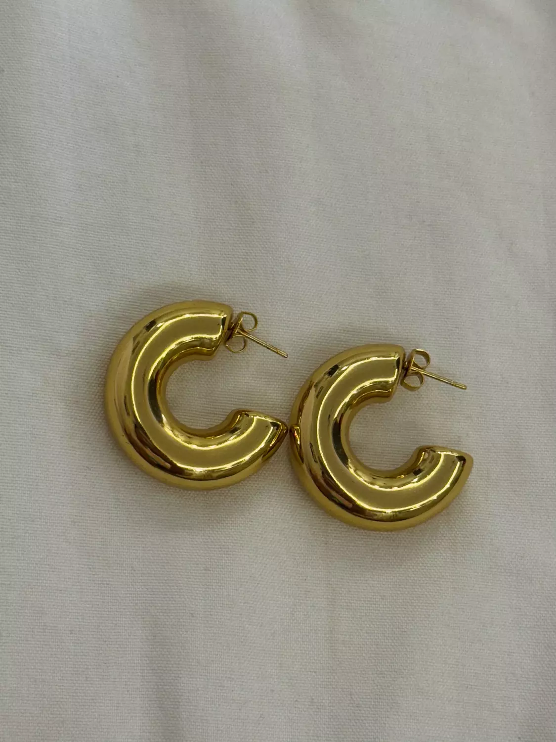 C-Loop Earrings stainless steel image